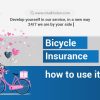 Bicycle insurance how to use it.