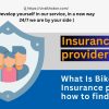 Insurance provider how to find it.